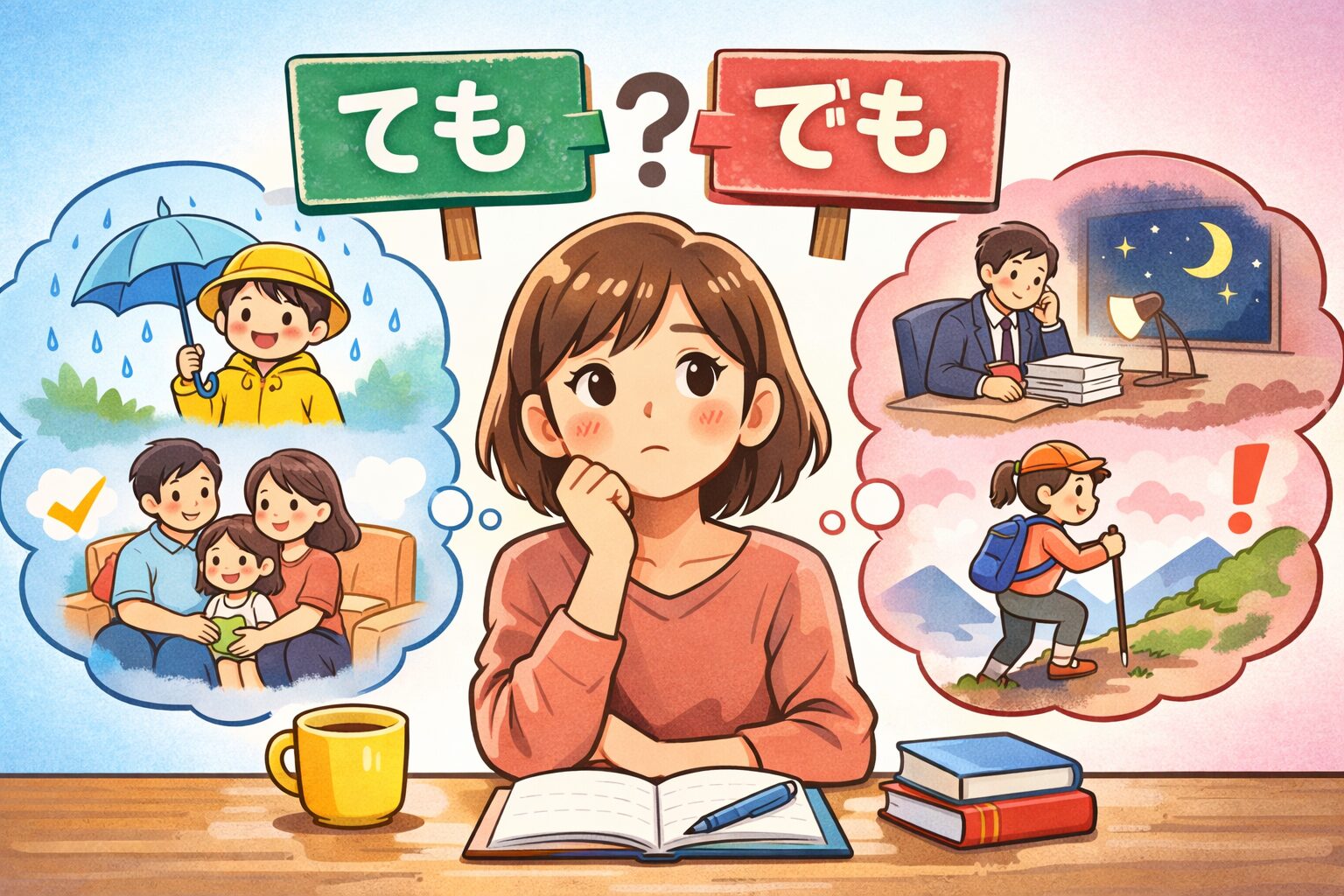「ても」「でも」の違いを解説|意味とニュアンスの差は?|にほんごの分かれ道