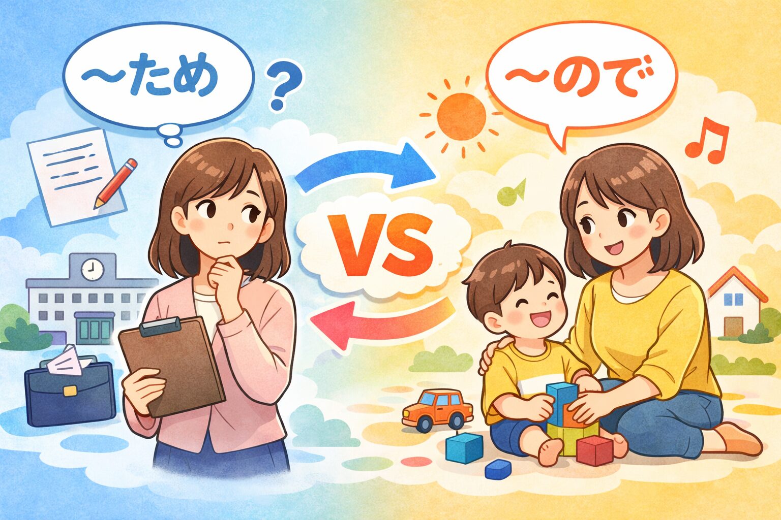 ため」と「〜ので」の違いとは?迷わない使い分けのコツ|にほんごの分かれ道
