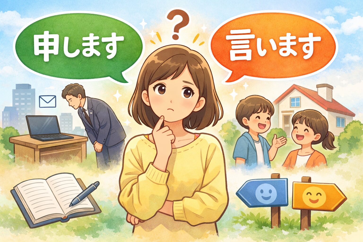 「申します」と「言います」の違いをやさしく解説｜迷わない判断基準｜にほんごの分かれ道