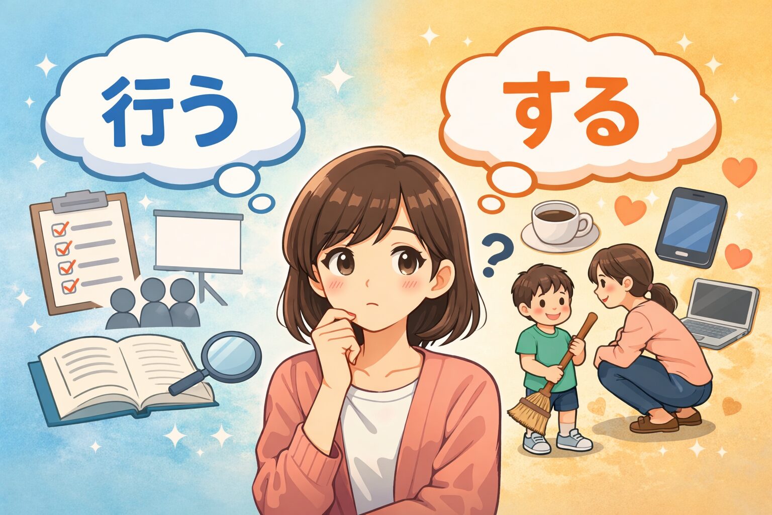 「行う」と「する」の違いとは?|意味と使い分けをやさしく整理|にほんごの分かれ道